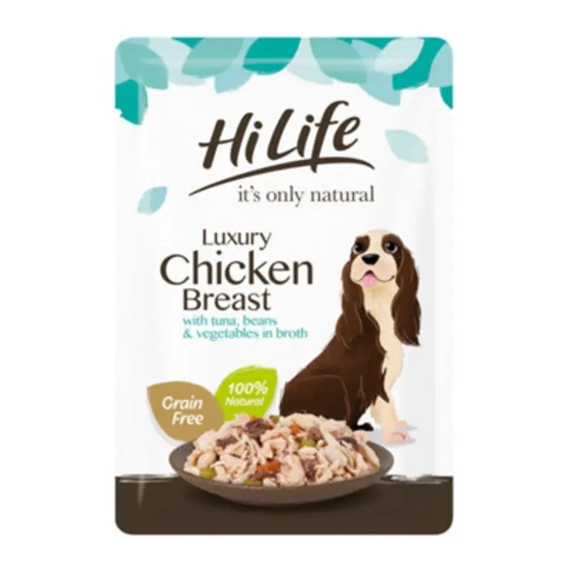B&Q Grain/Light Hilife Its Only Natural Pch Chicken Tuna & Veg (Pack Of 15) 100G