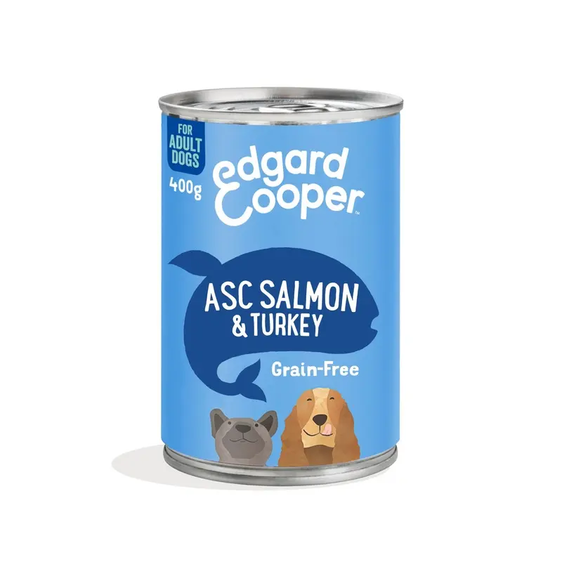 Edgard And Cooper Free Adult Dog Wet Food Asc And Turkey - Grain/Salmon 400G