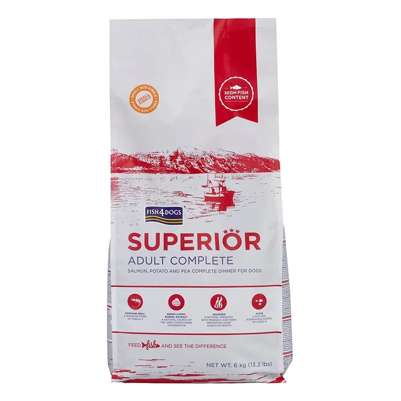 Fish4Dogs Superior Complete Small Kibble Dry Adult Dog Food Salmon 6Kg