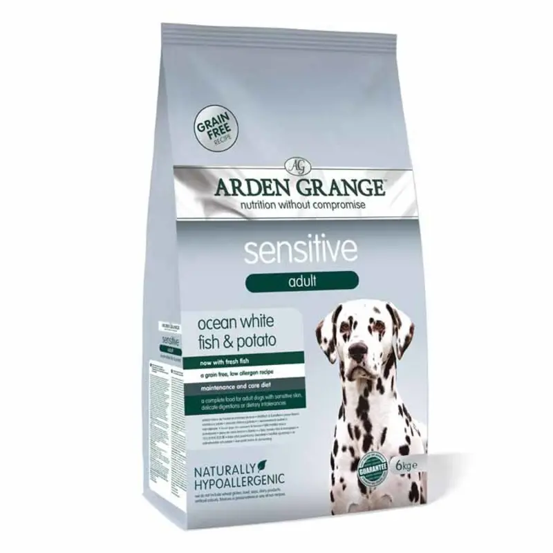 Forest Pet Supplies Grain/White Arden Grange Dog Sensitive Fish & Potato 12Kg