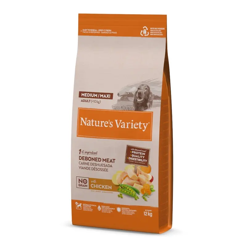 Natures Variety Natures Variety No Grain Medium/Maxi Adult Free-Range Chicken - 12Kg