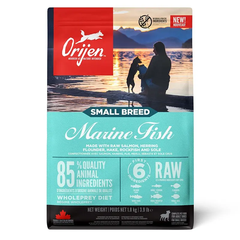 Orijen Complete Small Breed Dry Adult Dog Food Marine Fish Salmon & Herring 1.8Kg