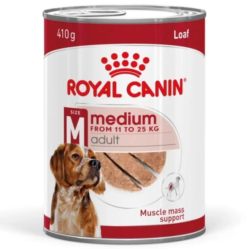 Royal Canin Royal Canin Adult Wet Dog Food In Loaf Cans - 410G Medium
