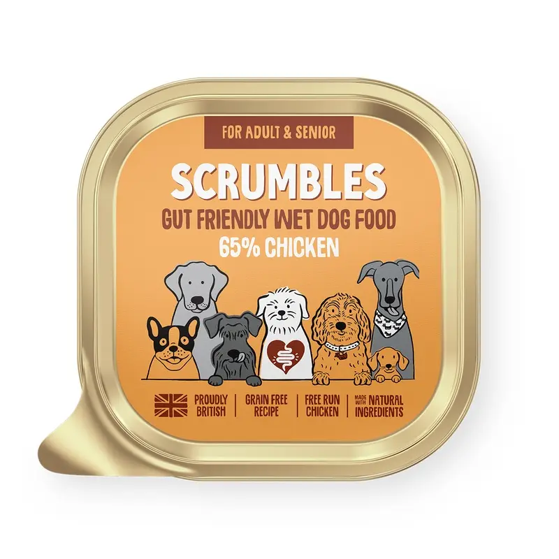 Scrumbles Grain Free Adult Wet Dog Food Chicken