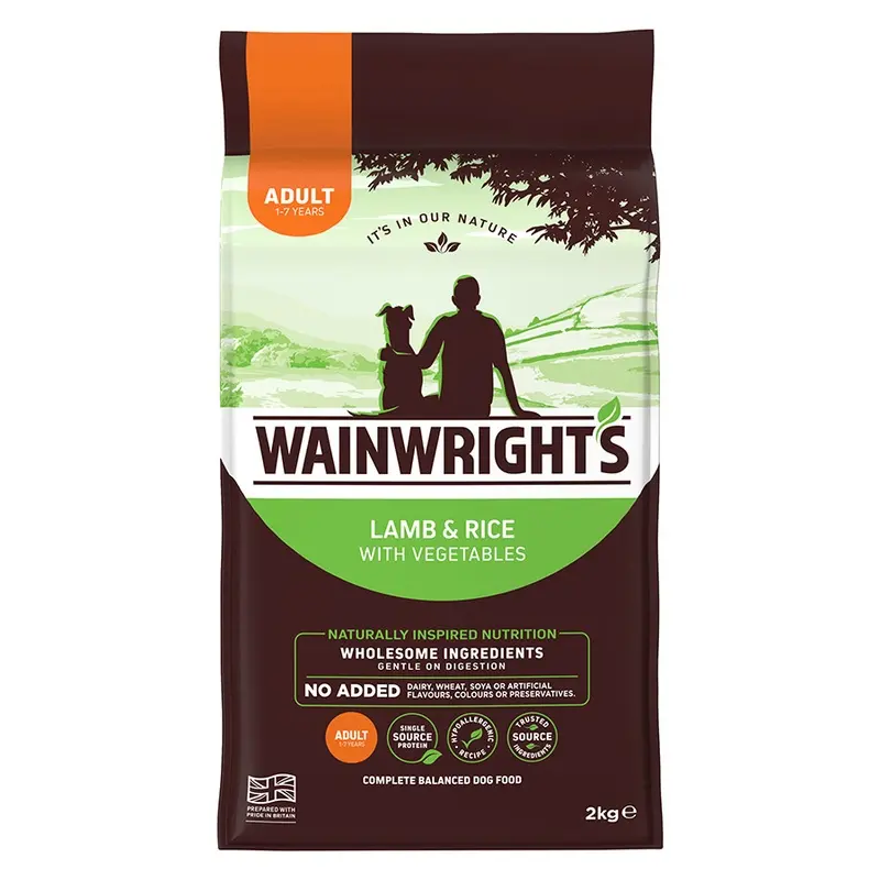 Wainwrights Complete Dry Adult Dog Food Lamb With Rice 2Kg