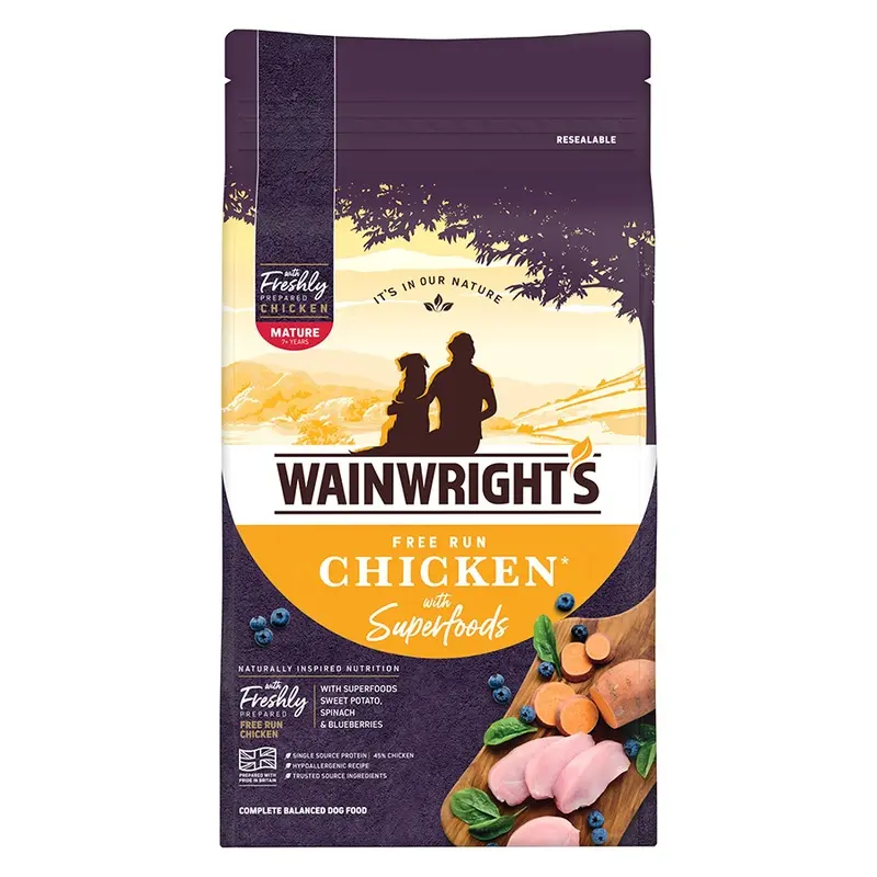 Wainwrights Free Run Chicken With Superfoods Mature Dry Dog Food 12Kg