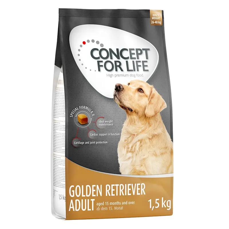 Concept For Life 1.5Kg Dry Dog Food - Special Price! * - Golden Retriever Adult (1.5Kg)