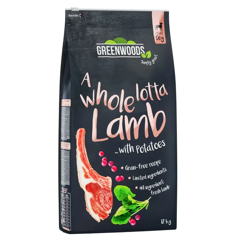 Greenwoods Lamb With Potatoes, Spinach & Cranberries - 12Kg
