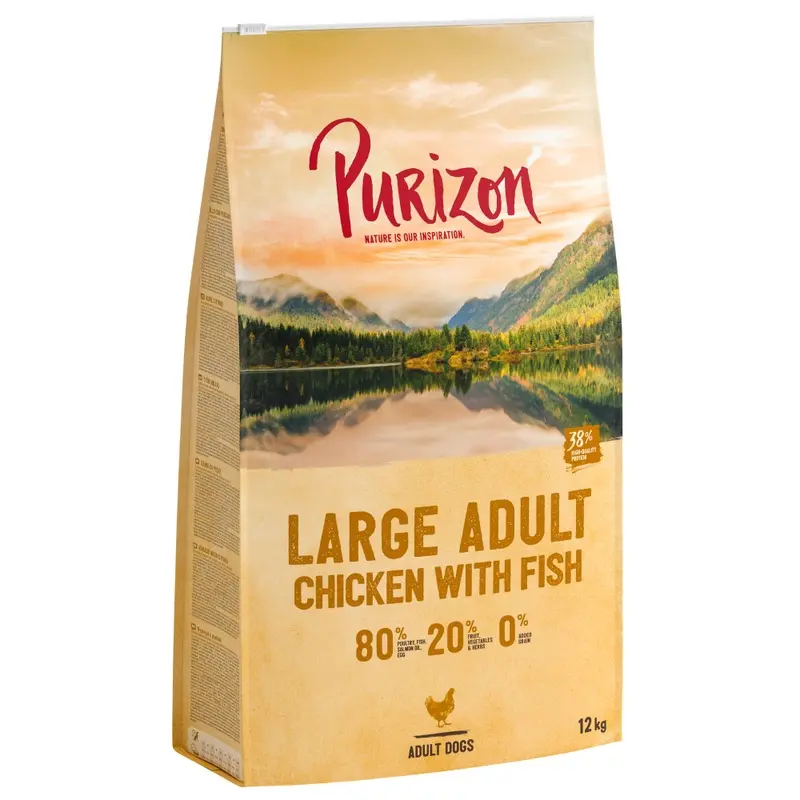 Purizon Original Large Breed Dog  Grain-Free Chicken & Fish - 12Kg