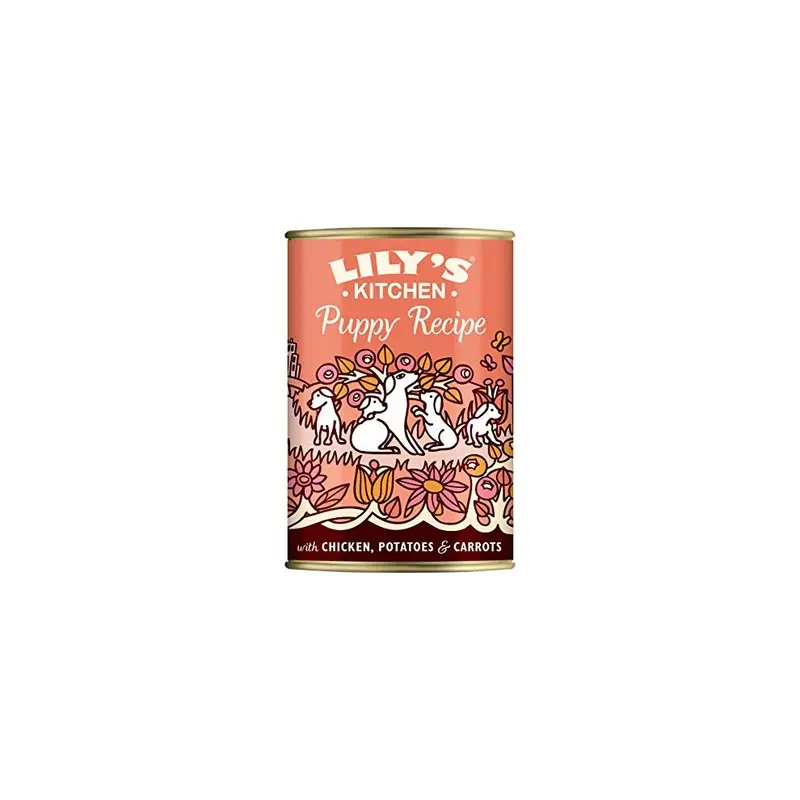 New Lilys Kitchen Puppy Recipe With Chicken Wet Dog Food, X 400G 91961 Size 6