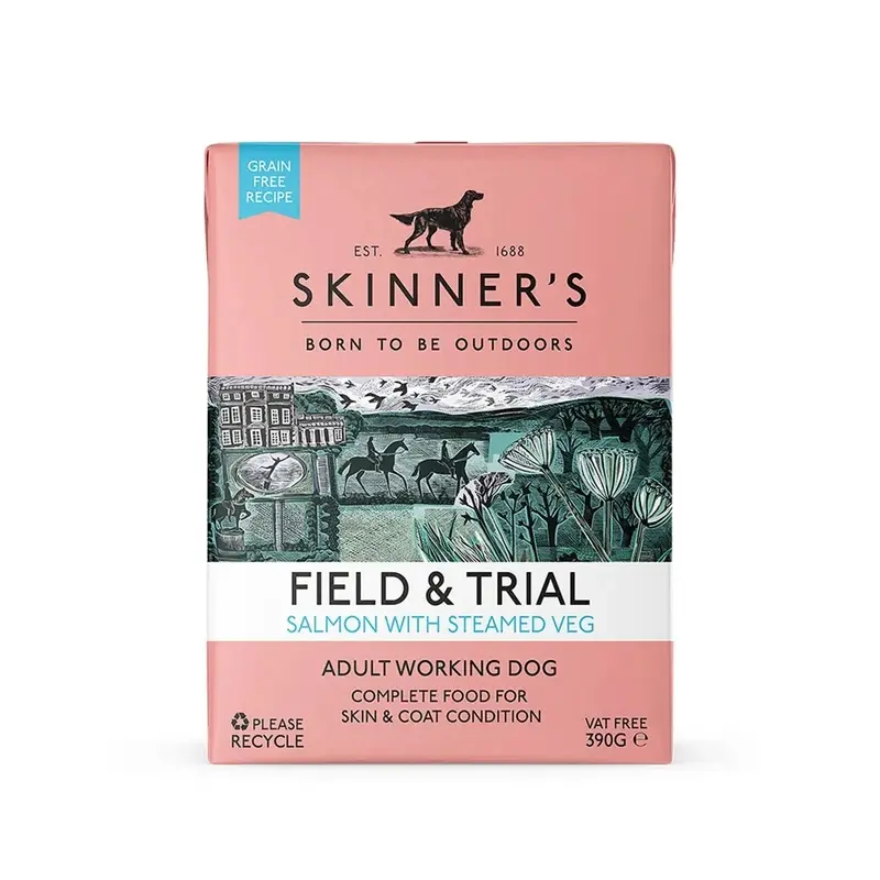 Skinners Unisex Black Field And Trial Tetra - Salmon And Steamed Veg 390G