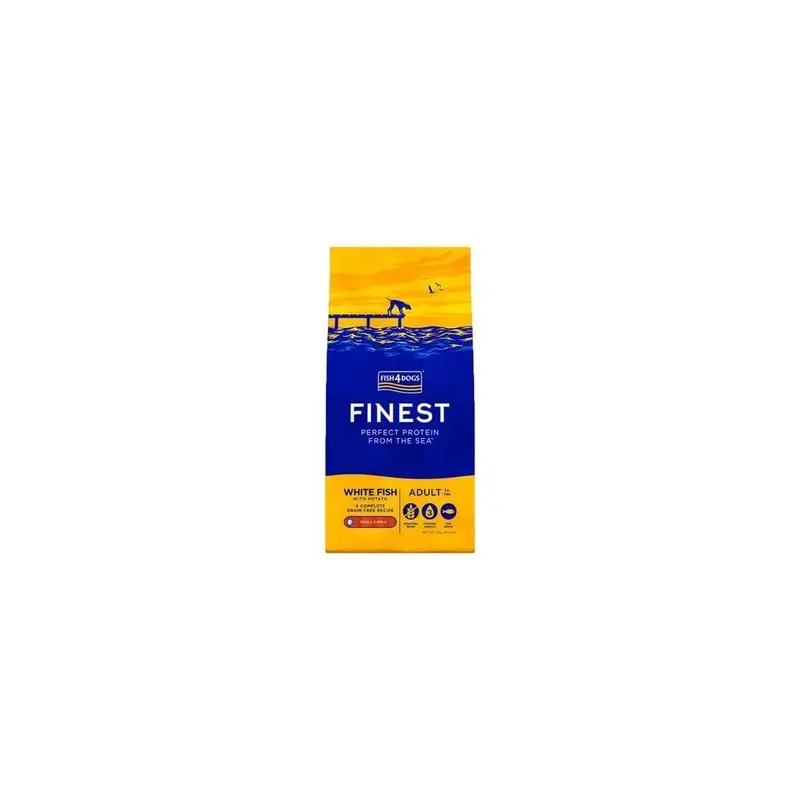 Finest White Fish4dogs Fish Adult Dry Dog Food