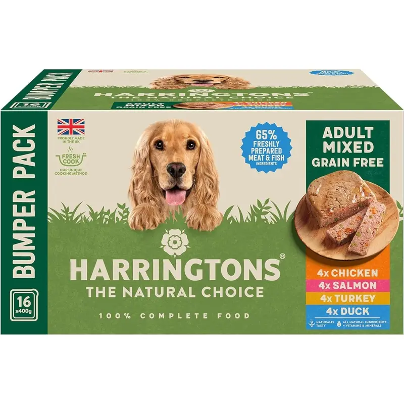 Harringtons Wet Mixed Bumper Pack 16X400g Size 1