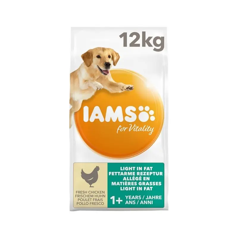 New Iams Adult Chicken Dry Dog Food 12Kg