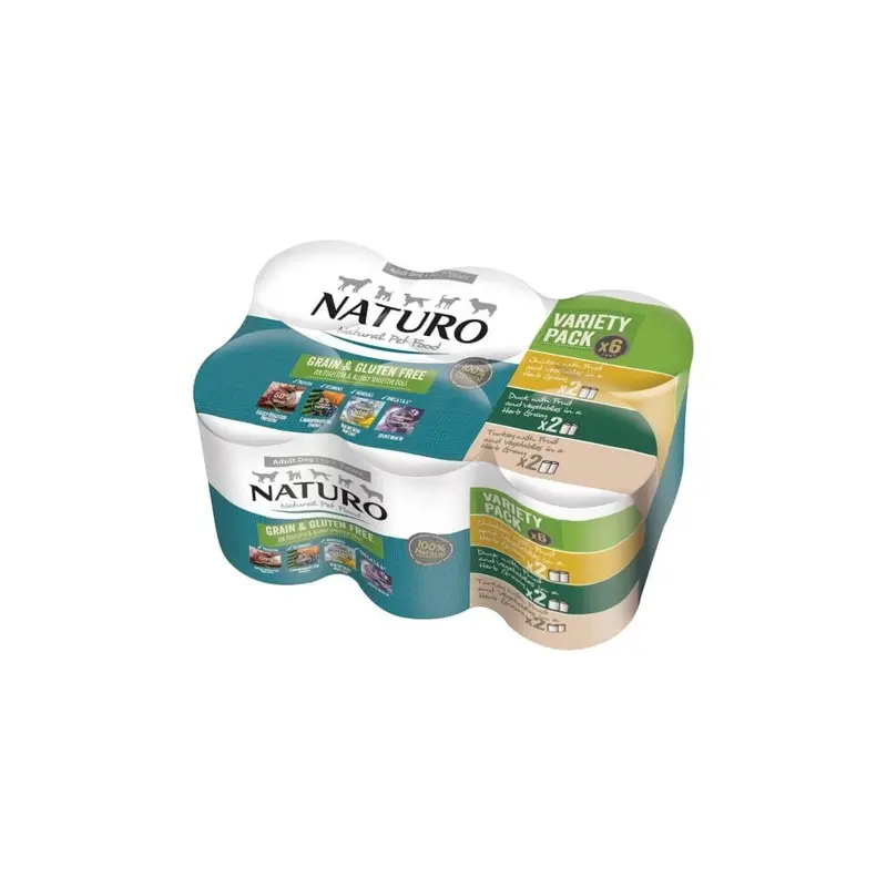 Werhomeshowroom Grain New Naturo Variety Pack Dog Food Healthy Diet 6Pk - & Gluten Free