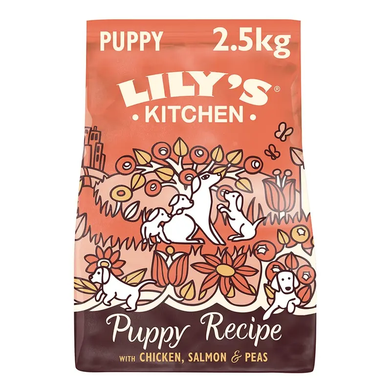 Lilys Kitchen Puppy Recipe Complete Dry Dog Food Chicken, Salmon & Peas 2.5Kg