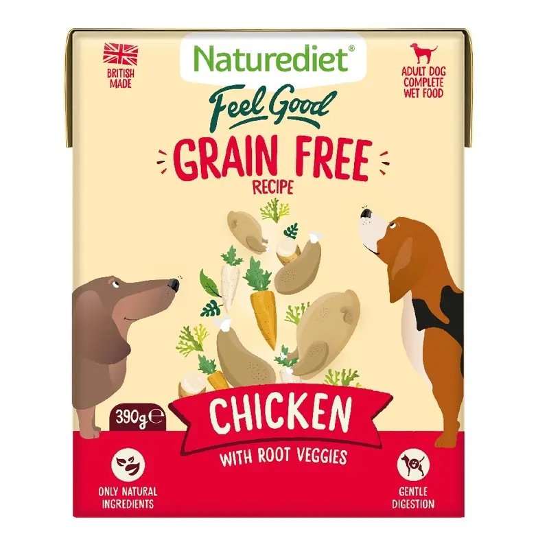 Naturediet Feel Good Grain Free Adult - Chicken - 18 X 390G