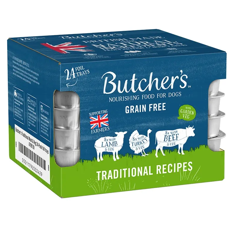 Butchers Grain Free Traditional Recipes Adult Wet Dog Food 24X150G Trays