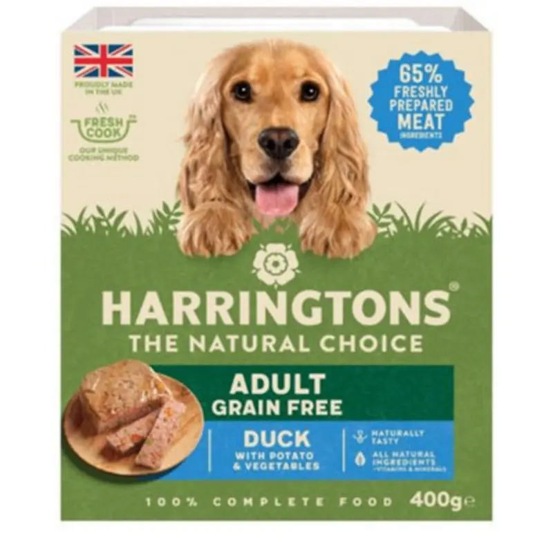 Harringtons Wet Duck & Potato 400G - Pack Of 8 Grain/Green