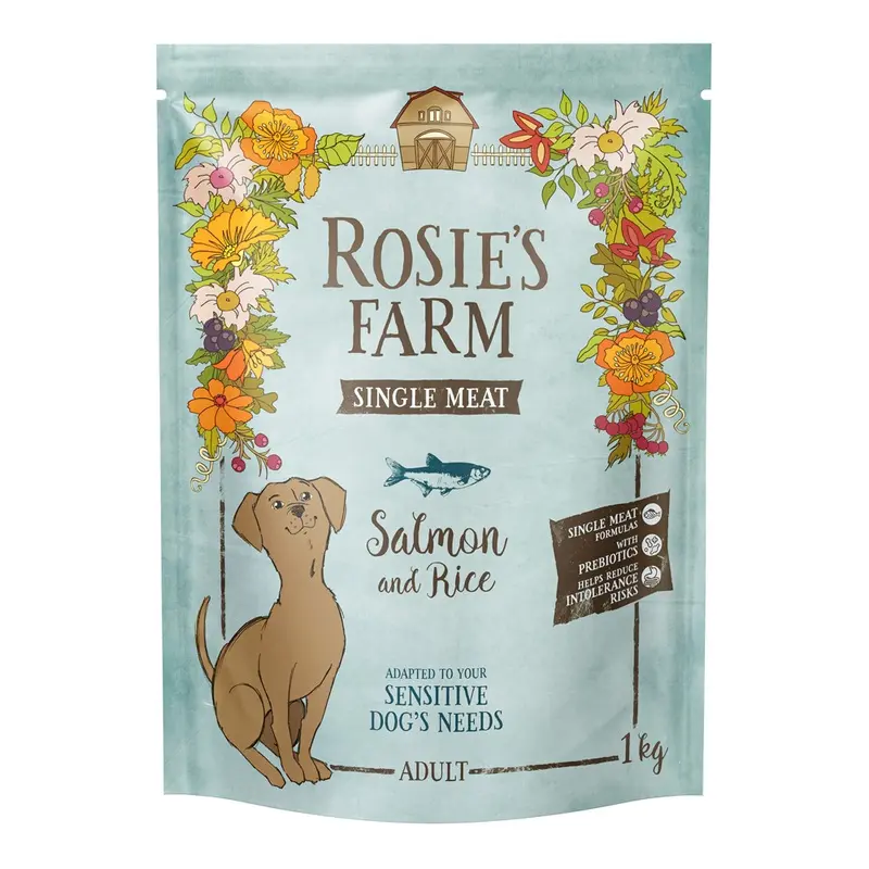 Rosies Farm Single Meat Adult Salmon With Rice - 1Kg