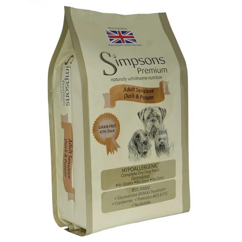 Simpsons Premium Sensitive Adult Dog - Duck & Potato - 12Kg