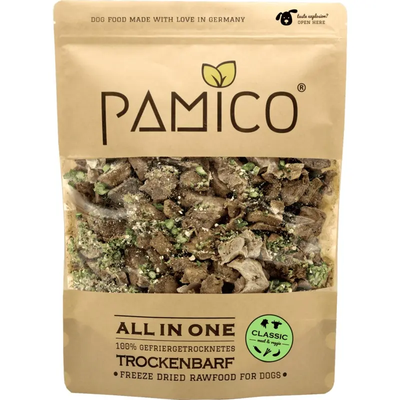 Pamico Green All In One Barf Dog Freeze-Dried Classic New - Meat & Veggie | : 500G