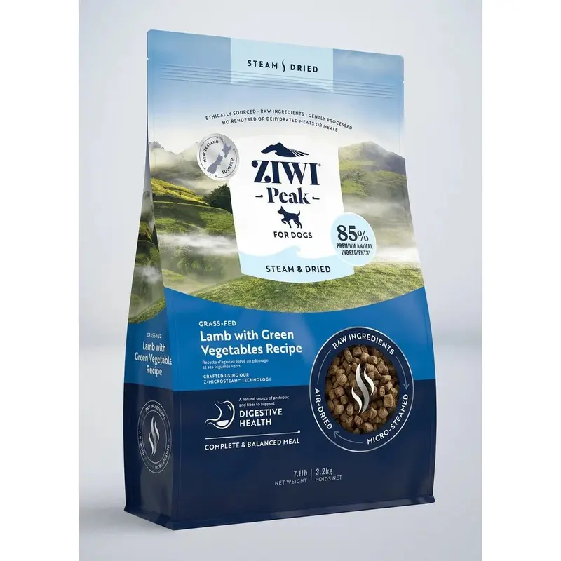 Ziwi Peak Green Dog Steam Dried Lamb With Vegetables Recipe | : 3.2Kg