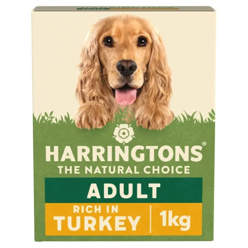 New Harringtons Rich In Turkey With Veg Dry Adult Dog Food (Pack 5) 1Kg