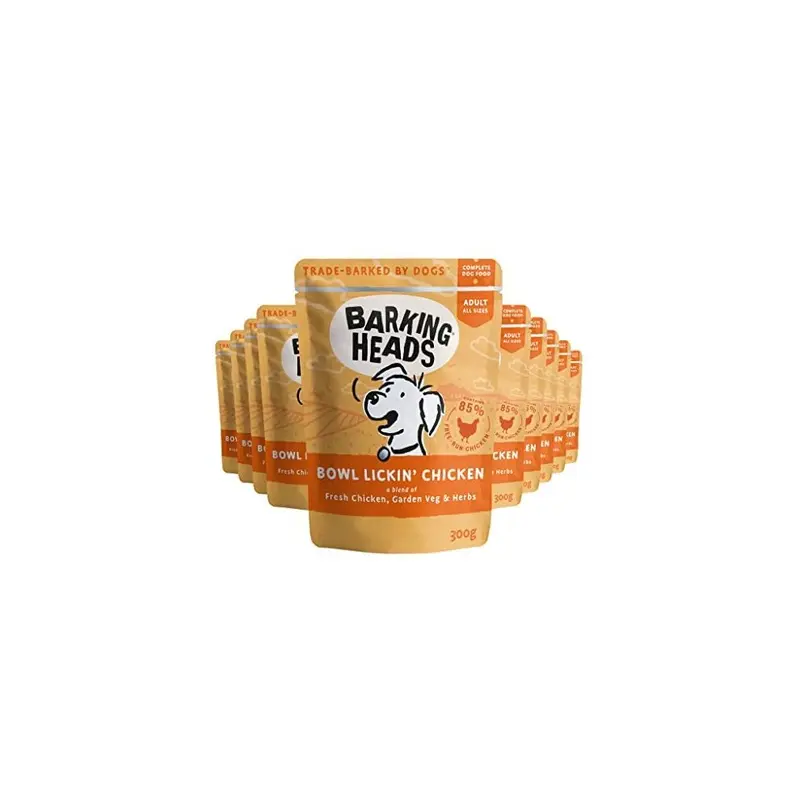 Barking Heads Bowl Lickin? Chicken X 10 300G