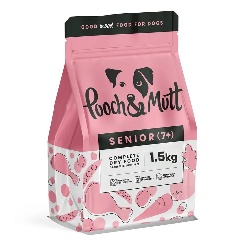 Pooch & Mutt - Complete Senior Dry Dog Food (Grain Free), Chicken & Superfood Blend, 1.5kg