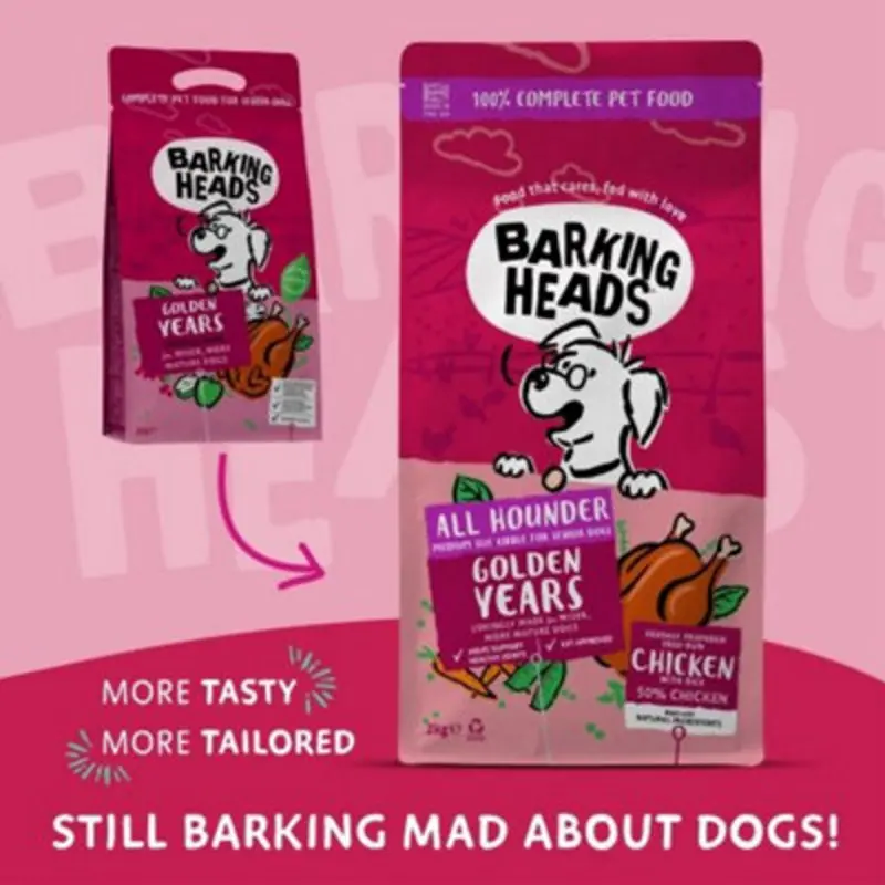 Barking Heads Golden All Hounder Years Chicken 2Kg