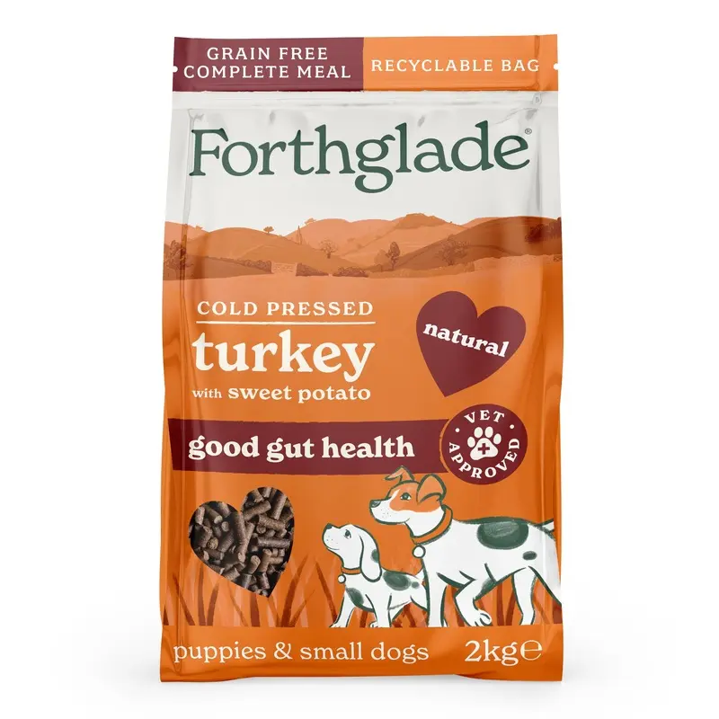Forthglade Grain | Cold Pressed, Free | Turkey | Natural Dry Dog Food - 2Kg