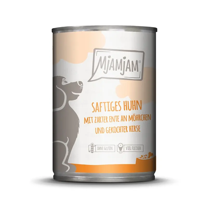 Mjamjam Adult Dog 6 X 400G - Chicken With Duck