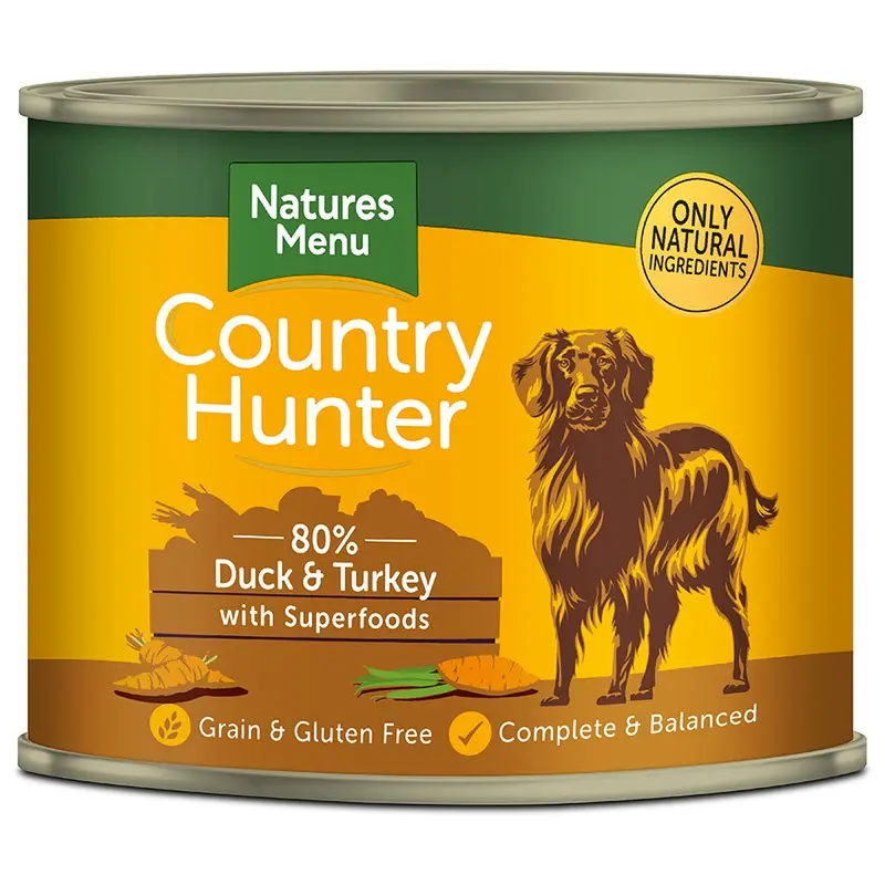 Natures Menu Country Hunter Duck & Turkey With Superfoods Wet Adult Dog Food 600G
