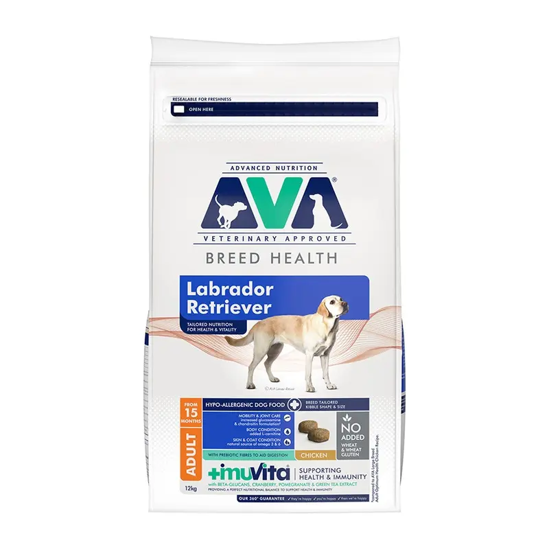 Ava Veterinary Approved Optimum Health Labrador Retriever Dry Dog Food 12Kg
