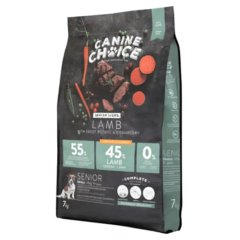 B&Q Canine Choice Super Premium Gf Sml Snr Dry Lamb 7Kg Light