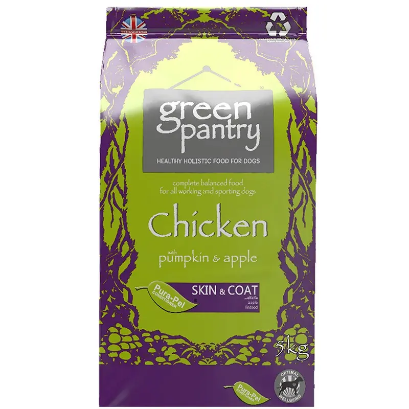 Green Pantry Holistic Dry Adult Dog Food Chicken With Pumpkin & Apple 5Kg