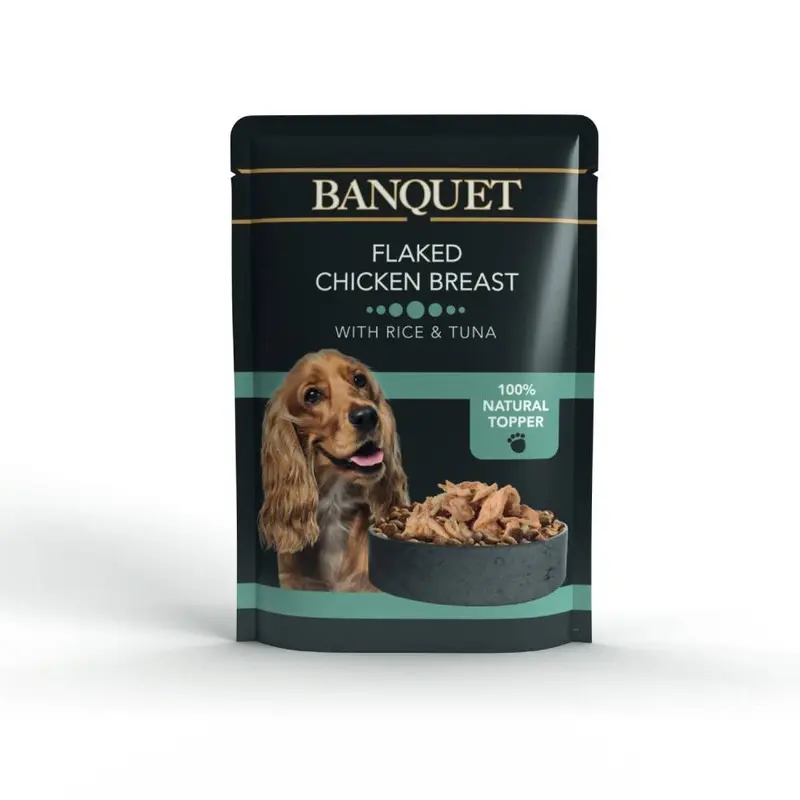 Hilife Dog Banquet 15 X 100G - Flaked Chicken, Rice & Tuna