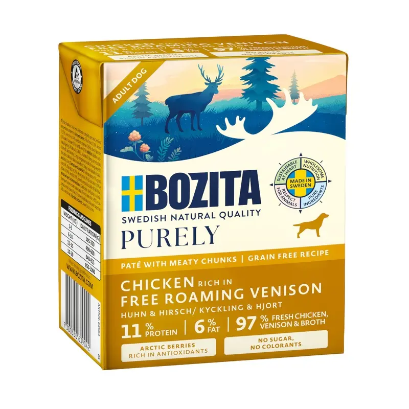 Purely Bozita Pat 6 X 370G - Venison