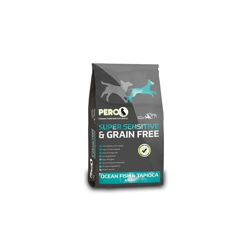 Pero Food Pero Super Sensitive And Free Dog Food - Ocean Fish And Tapioca - Grain 12Kg