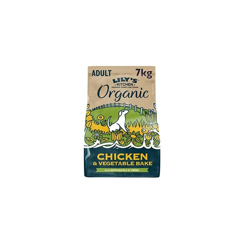 Lilys Kitchen Organic Chicken & Vegetable Bake Complete Adult Dry Dog Food 7 Kg 7Kg