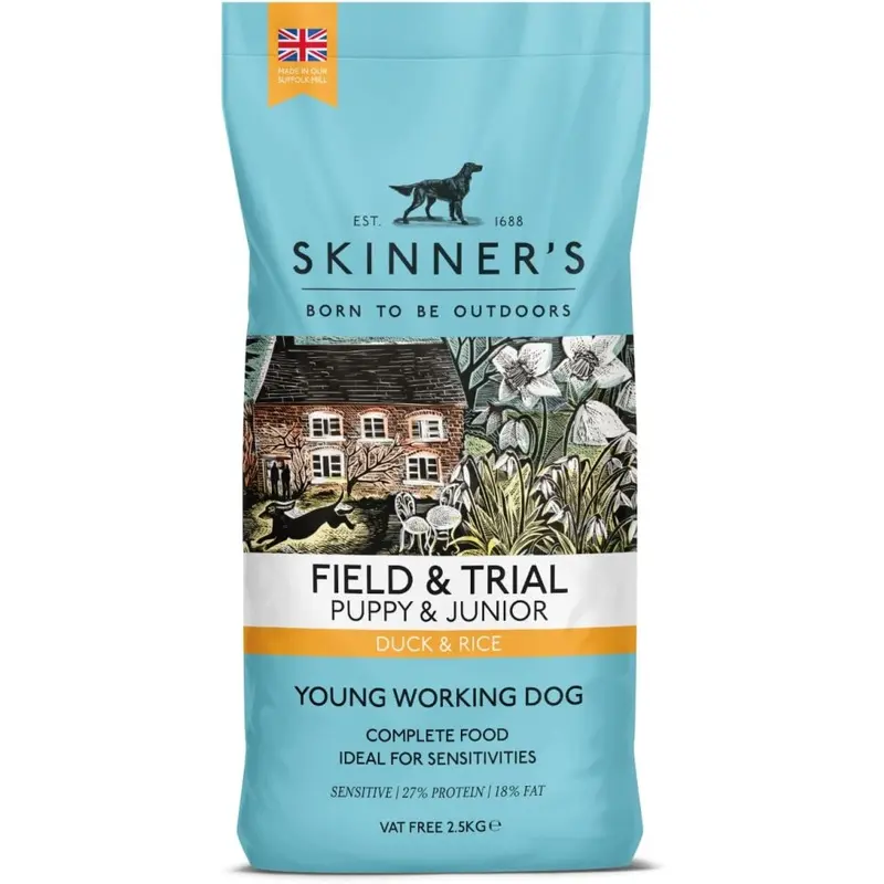 Skinners Field & Trial Complete Dry Puppy Food Duck And Rice, 2.5 Kg 2.5Kg