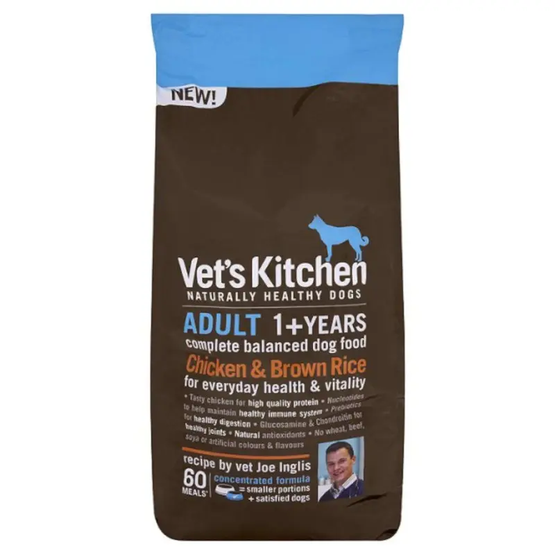 Vets Kitchen Brown Adult Dog Chicken & Rice 7.5Kg