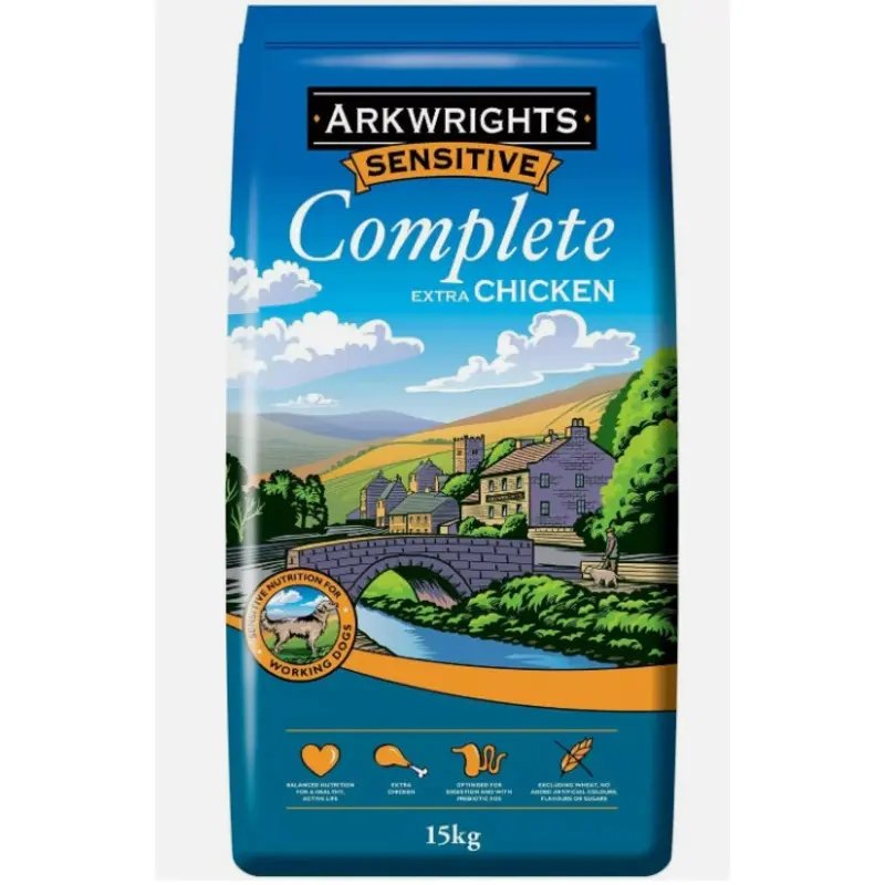 Arkwrights Sensitive Complete Dry Dog Food 15kg Chicken Bulk WheatFree sale