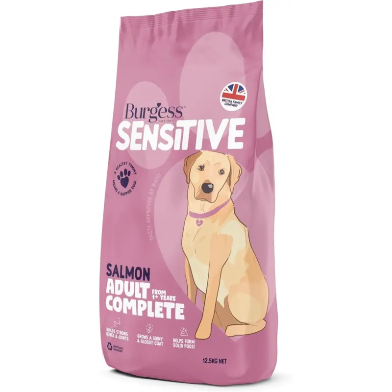 Burgess Sensitive Salmon Dry Dog Food 12.5 Kg 12.5Kg