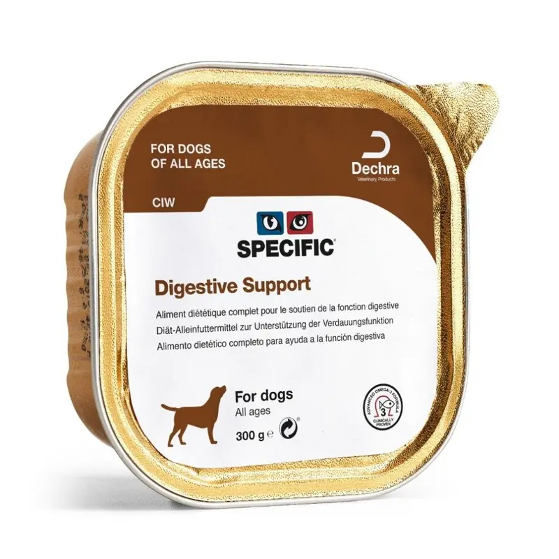 New Dechra (6 X 300G) Specific Ciw Digestive Support Wet Dog Food Size 6