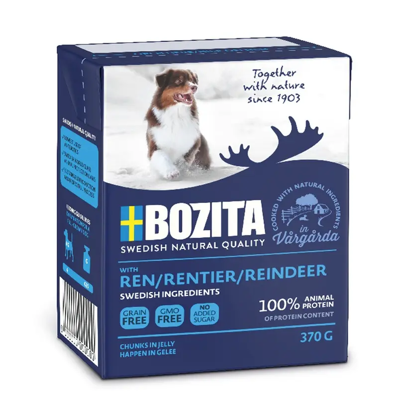Bozita Chunks In Jelly 6 X 370G - Reindeer