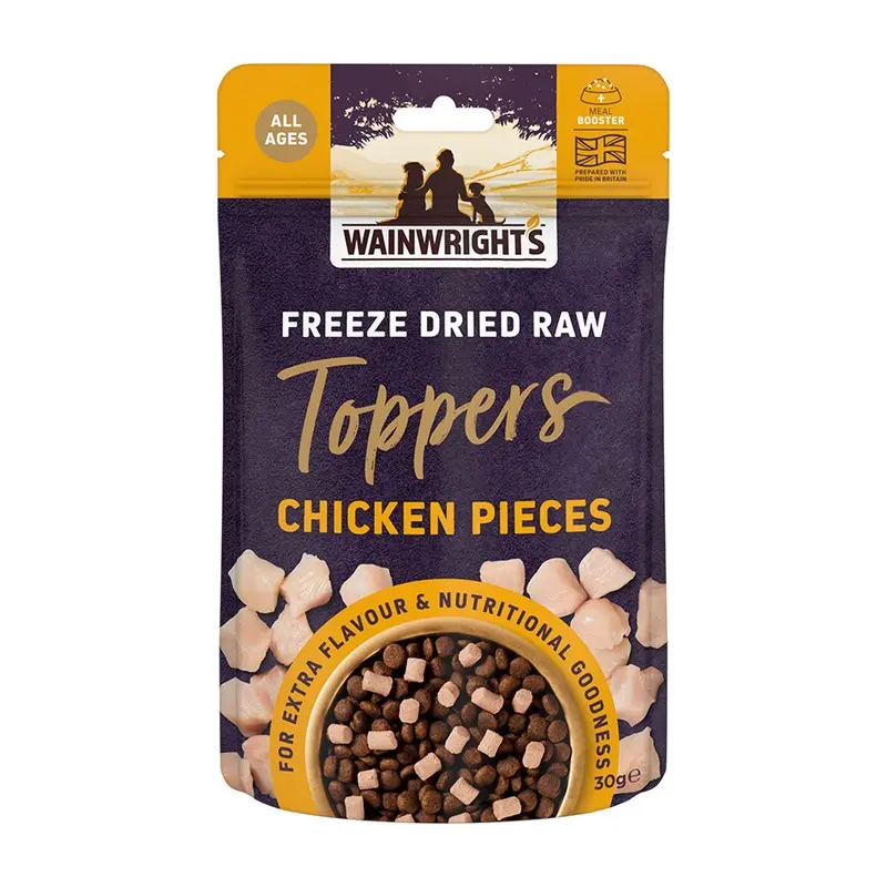 Wainwrights Freeze Dried Raw Dog Food Toppers Chicken Pieces 30G