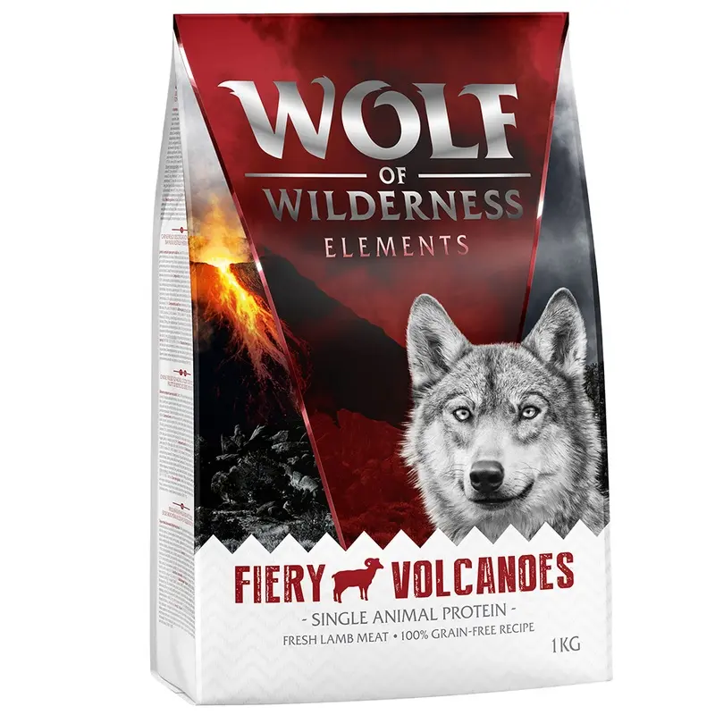 Wolf Of Wilderness Sensitive Adult "Fiery Volcanoes" - Lamb - 1Kg