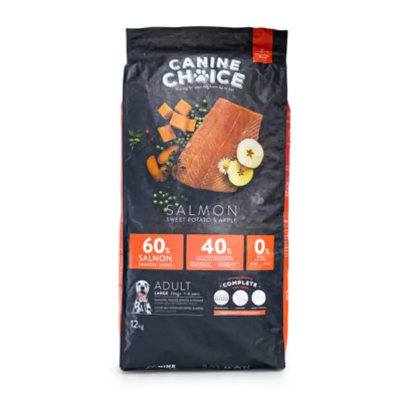 B&Q Canine Choice Super Premium Gf Lrg Adt Dry 12Kg Salmon